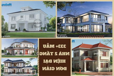 Bỏ túi hơn 300 mẫu nhà 2 tầng hiện đại chi phí cực rẻ hợp nông thôn Việt