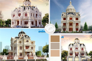 Chọn lọc 15 mẫu nhà 3 tầng cổ điển siêu khủng như biệt phủ xa hoa đài các