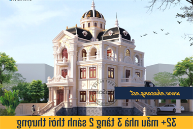 32+ Mẫu nhà 3 tầng 2 sảnh thời thượng đáng xây dựng nhất ai ai cũng mê