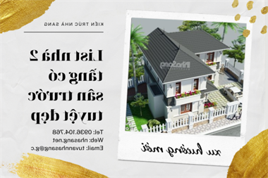 Tuyển tập những mẫu nhà 2 tầng có sân trước đón vượng khí lộc tài cho gia đình