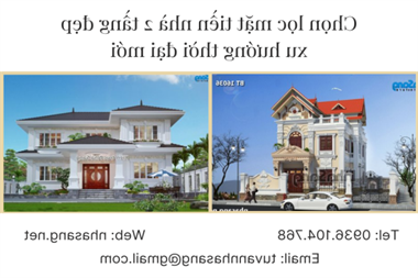 Chọn lọc mặt tiền nhà 2 tầng đẹp xu hướng thời đại mới được yêu thích nhất 2021