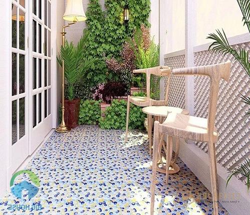 Mẫu gạch lát nền ban công đẹp ấn tượng ngay từ cái nhìn đầu tiên