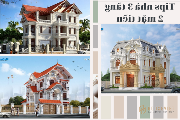 Tips 70 mẫu nhà 3 tầng 2 mặt tiền đa dạng kiểu dáng phong cách tỉ lệ vàng tuyệt mỹ
