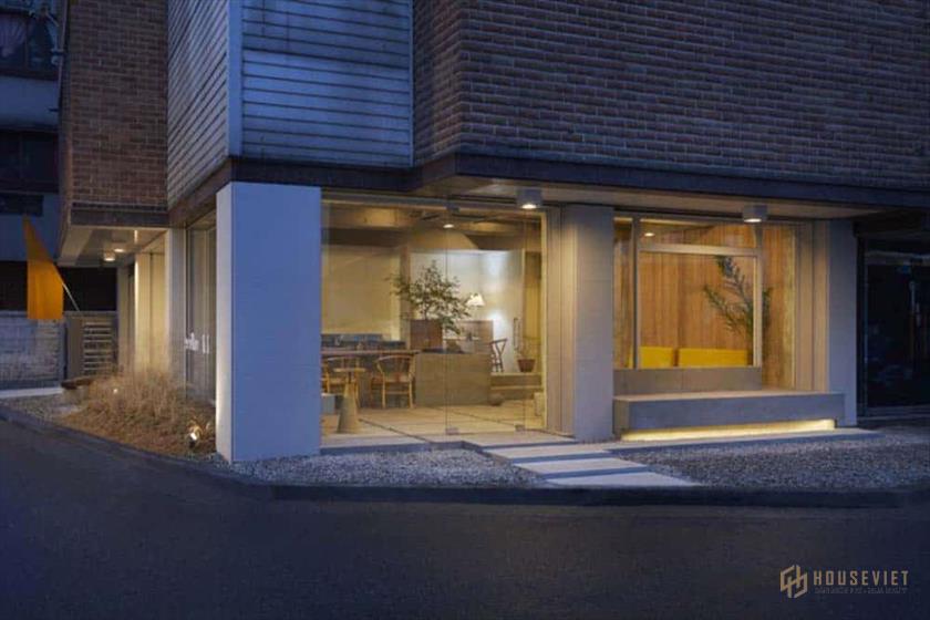 Quán cafe hiện đại tầng 1 nhà ống Quán cafe hiện đại tầng 1 nhà ống