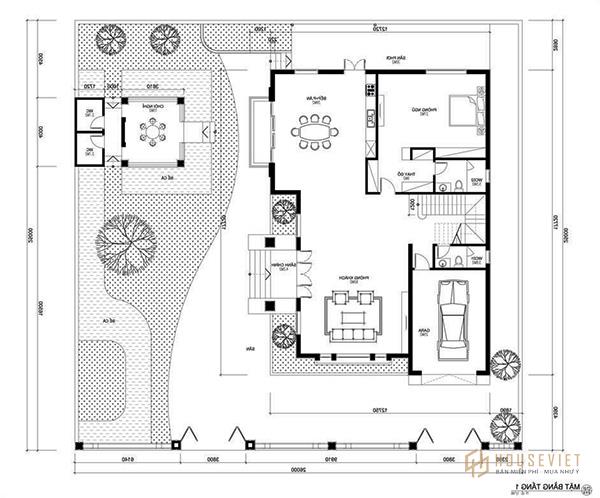 Bản vẽ 8x10m đơn giản nhưng đáp ứng tối đa nhu cầu sử dụng