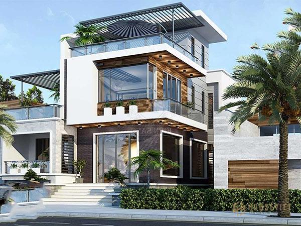 Mẫu thiết kế nhà diện tích 8x10m sử dụng các ô kính ở tất cả các khu vực đêm đến sự rộng rãi và thông thoáng.