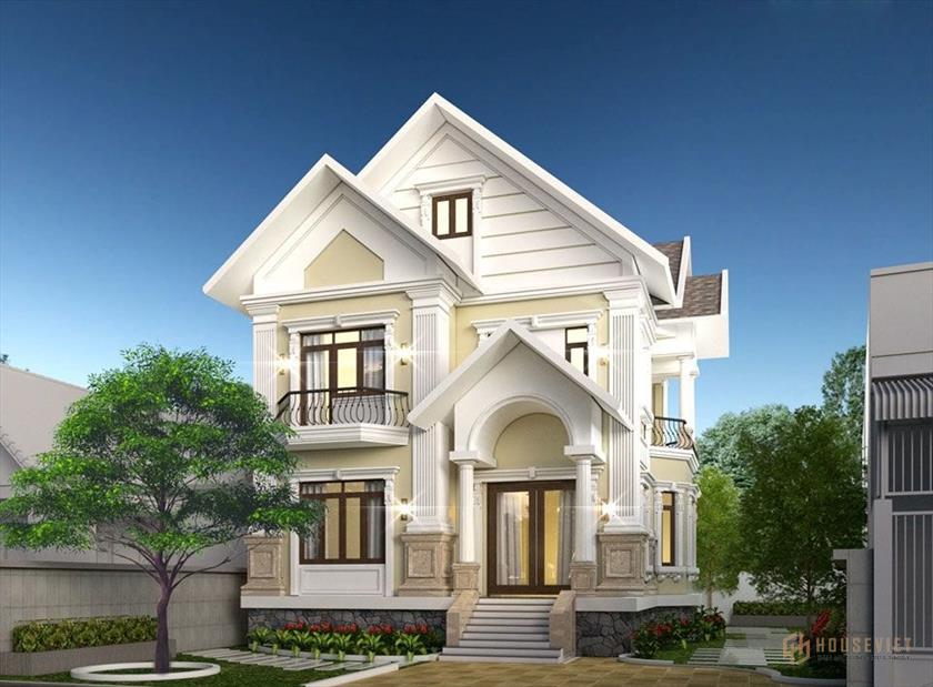 Thiết kế biệt thự 7x20 phong cách cổ điển
