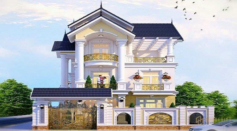 Mẫu Thiết Kế Biệt Thự 7x20 3 Tầng Mái Thái