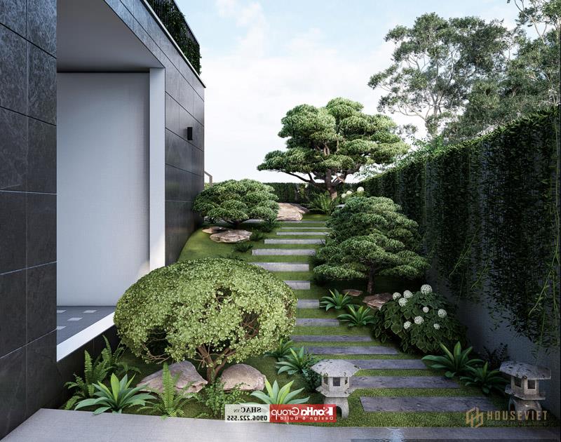 Thiết kế biệt thự hiện đại 4 tầng Biệt thự Hải Phòng 4 tầng hiện đại