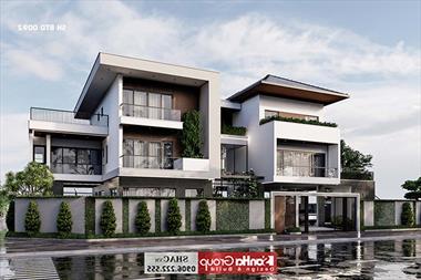 Mẫu thiết kế biệt thự hiện đại 500m2 4 tầng tại Hải Phòng - SH BTD 0092