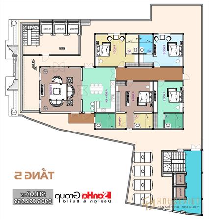 Mặt bằng tầng 5