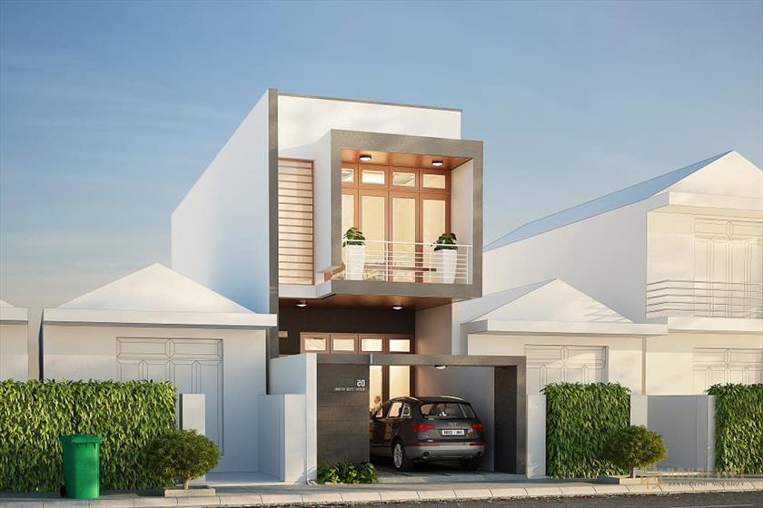 Thiết kế nhà ống 2 tầng hiện đại Thiết kế nhà ống 2 tầng hiện đại