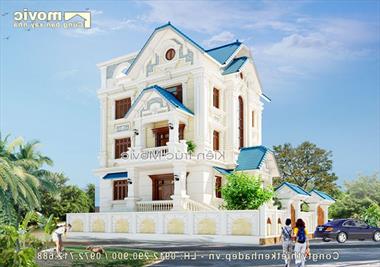 Biệt thự cổ điển cao cấp 4 tầng 200m2 (MB1520)