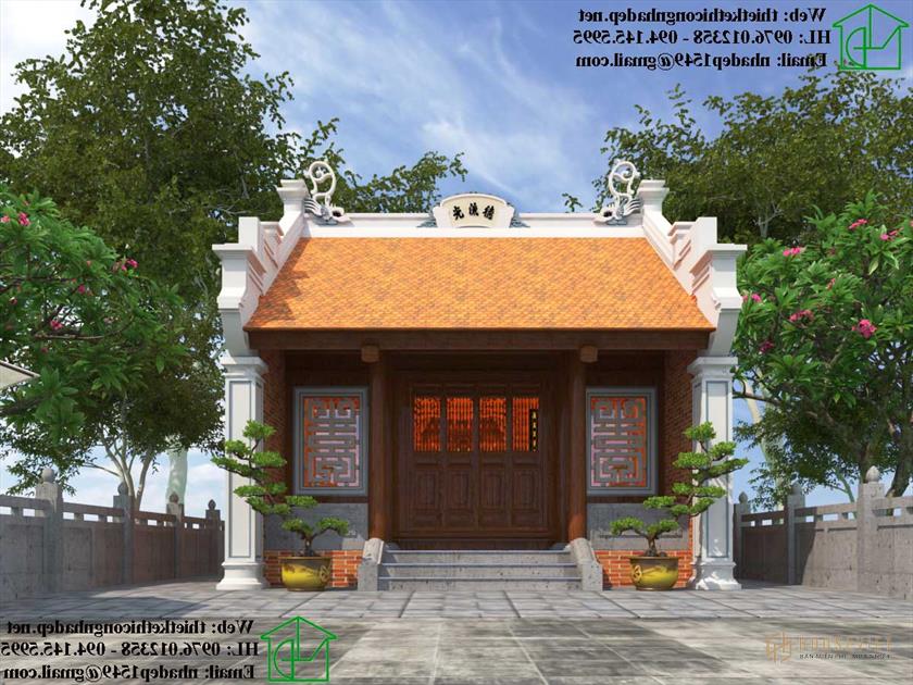 Mẫu nhà thờ họ đẹp NDNTH19
