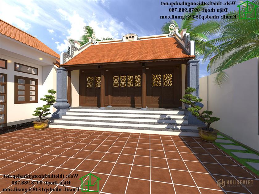 Mẫu thiết kế nhà thờ họ NDNTH14