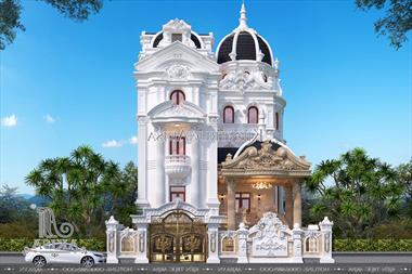 Kiến trúc ấn tượng của biệt thự và lâu đài kiểu Pháp 5 tầng (Ông Cao - Hải Phòng) BT52295