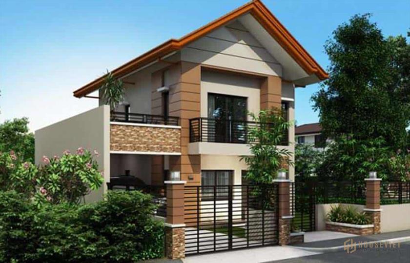 Mẫu nhà mái thái 2 tầng hiện đại Mẫu nhà mái thái 2 tầng hiện đại