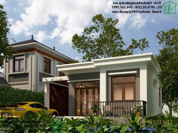 Mẫu nhà ống cấp 4 2 phòng ngủ