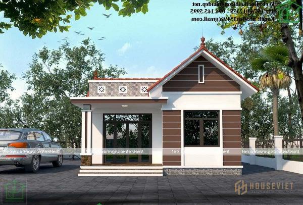 Mẫu nhà ống cấp 4 2 phòng ngủ