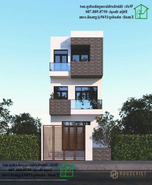 Nhà phố đẹp 3 tầng mặt tiền 6m ở Nam Định