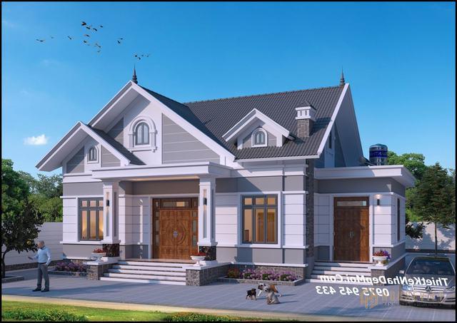 Phong cách nhà mái thái ở nông thôn 150m2