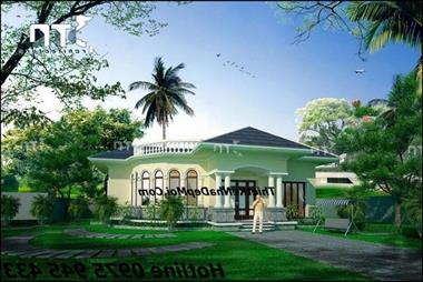 Những mẫu nhà cấp 4 có sân vườn đẹp 140m2 phong cách Châu Âu năm 2022