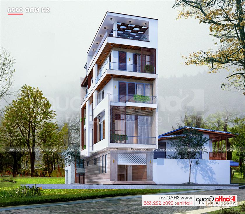 Trực tiếp  Nhà phố 5 tầng mặt tiền 5m tại Hải Phòng