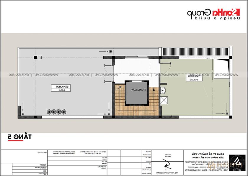 Trực tiếp  Tầng 5 nhà phố 80,5m2 tại Hải Phòng