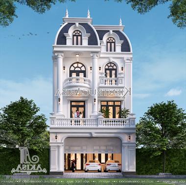 Mẫu thiết kế biệt thự mini tân cổ điển 3 tầng (TGDĐ: Anh Cảnh - Ninh Bình) BT32670