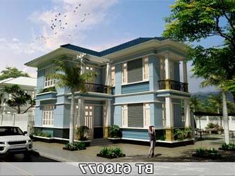 Mẫu thiết kế nhà 8x13m 2 tầng BT618077