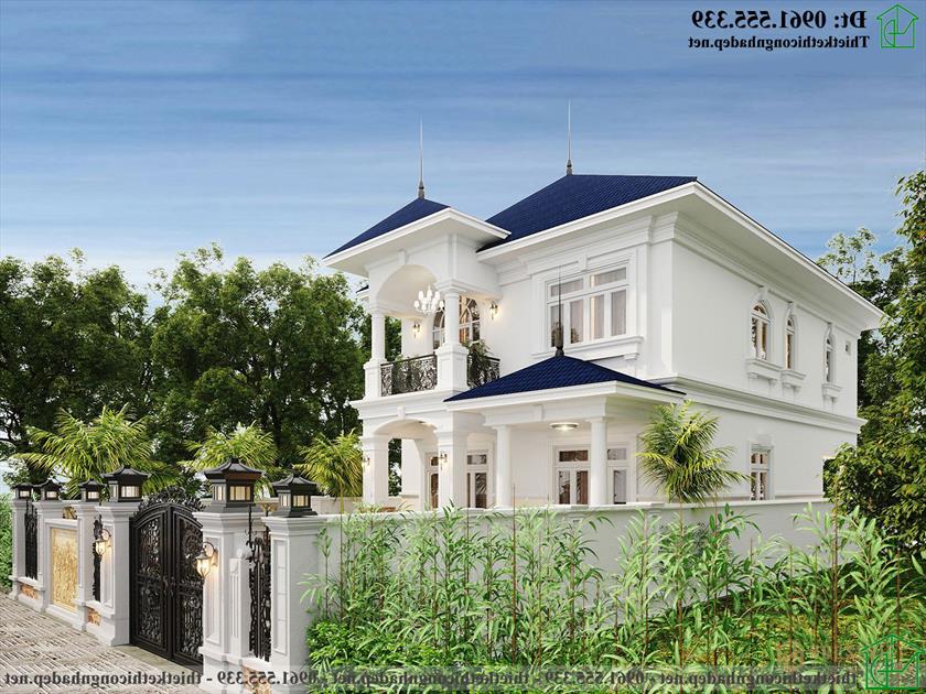 Thiết kế và thi công biệt thự tân cổ điển 2 tầng NDBT2T123