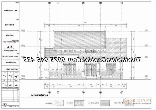 Thiết kế nhà vườn 1 tầng ở nông thôn