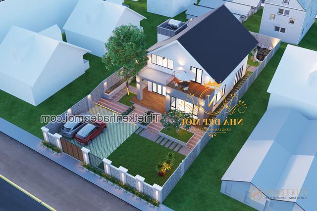 Nhà vườn cấp 4 có gác lửng