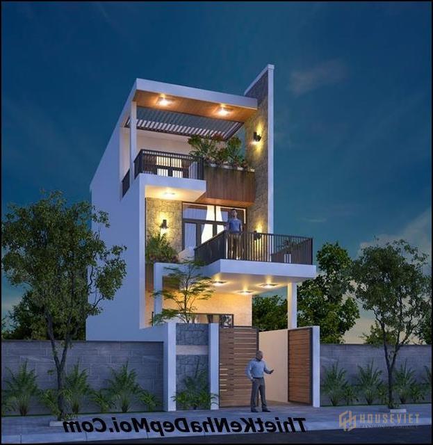Thiết kế 5x12m 2,5 tầng