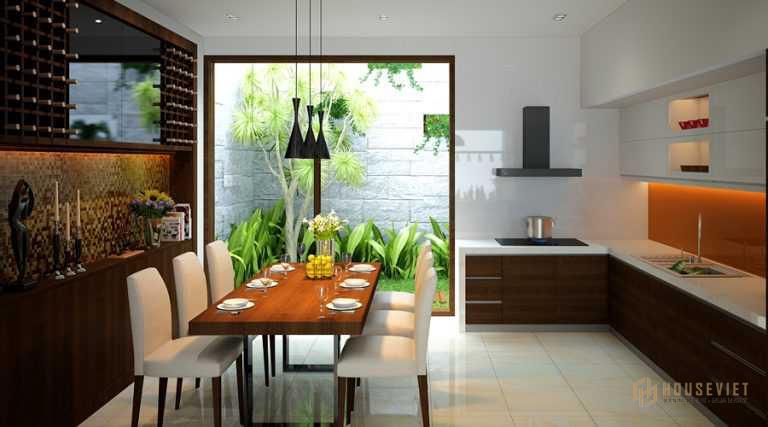 thiết kế nhà ống có giếng trời