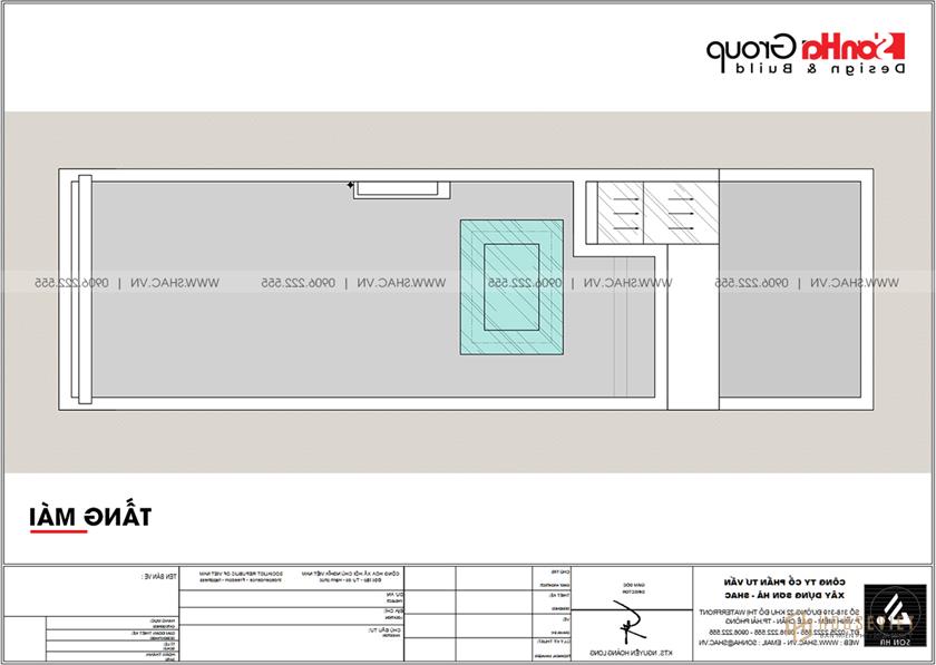 Mẫu thiết kế nhà phố tân cổ điển 5 tầng tinh tế và sang trọng tại Hải Phòng - SH NOP 0217 11 Mẫu thiết kế nhà phố mái thái mặt tiền 4,2m tại Hải Phòng