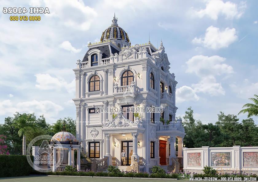 Sảnh phụ vào chòi nghỉ của biệt thự tân cổ điển 4 tầng Sảnh phụ vào chòi nghỉ của biệt thự tân cổ điển 4 tầng