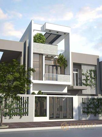 Mẫu thiết kế nhà ống 50m2 3 phòng ngủ hiện đại Mẫu thiết kế nhà ống 50m2 3 phòng ngủ hiện đại