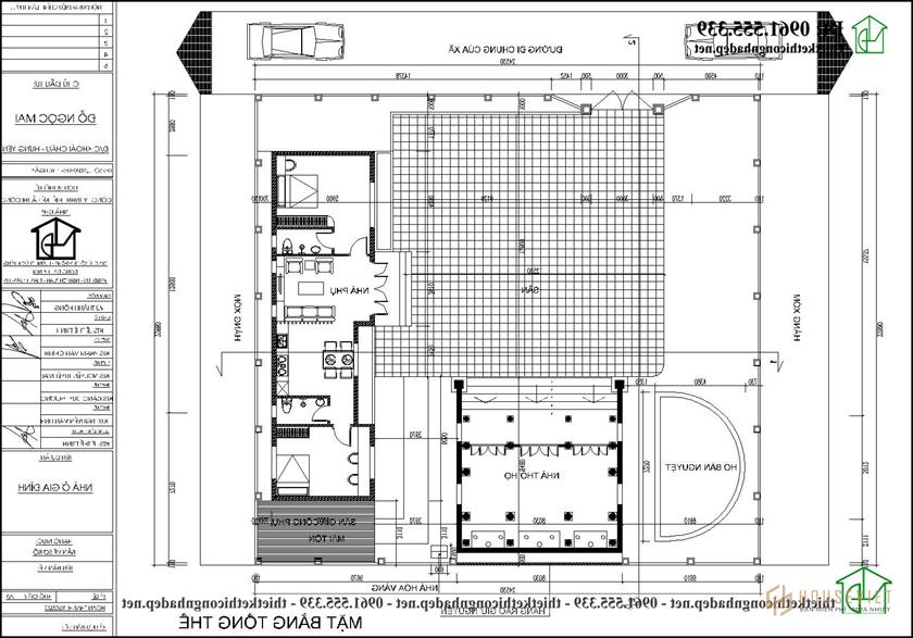 Mặt bằng tổng thể nhà thờ họ NDNTH21