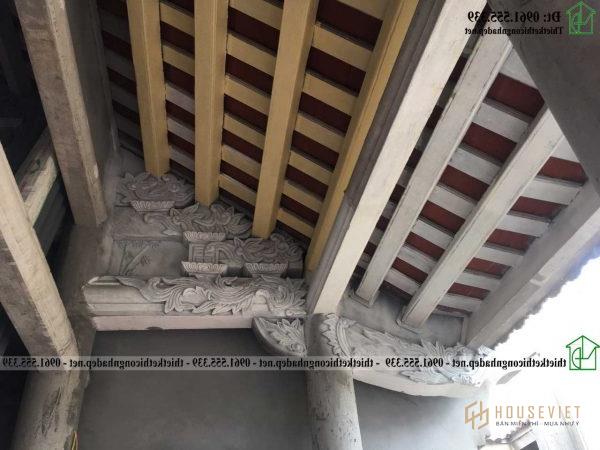 Hình ảnh chi tiết cho mái hiên nhà thờ họ NDNTH21 Image of English Vi Hien Nha Tho Ndnth21
