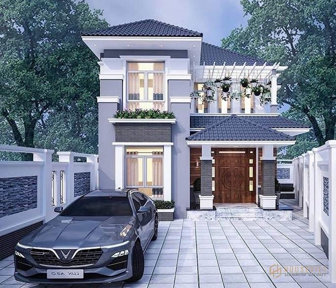 Mẫu nhà 2 tầng 8x15m