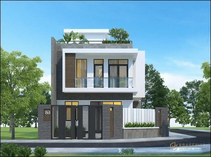 Mẫu nhà 2 tầng 8x15m