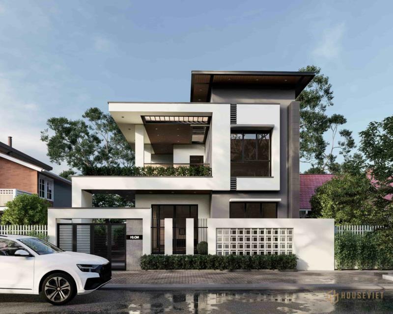 Thiết kế biệt thự 2 tầng tại Hải Phòng