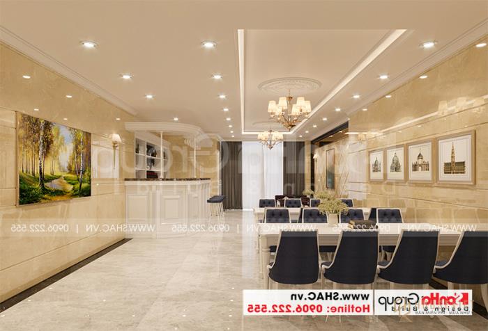 Thiết kế cải tạo khách sạn tân cổ điển 3 sao tại Sài Gòn - SH KS 0087 6 Màu vàng được sử dụng nhã nhặn trong thiết kế nội thất khách sạn