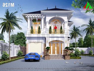 Bộ sưu tập những mẫu nhà biệt thự tân cổ điển 2 tầng đẹp