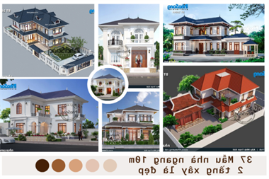 Hé lộ 37 mẫu nhà ngang 10m 2 tầng gây tiếng vang lớn trong ngành xây dựng