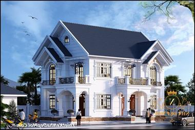 Mẫu biệt thự mini đẹp hiện đại 6 phòng ngủ anh Chung