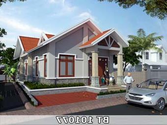 Mẫu nhà cấp 4 rộng 7m BT101077