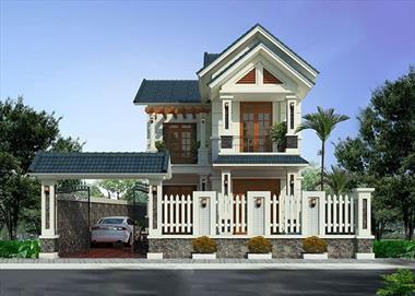 Nhà 2 Tầng Mái Thái Có Gara Với 10 Mẫu Hứa hẹn gây sốt năm 2022