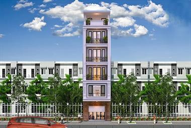 Ý tưởng thiết kế nhà 6 tầng đẹp hiện đại làm nơi kinh doanh